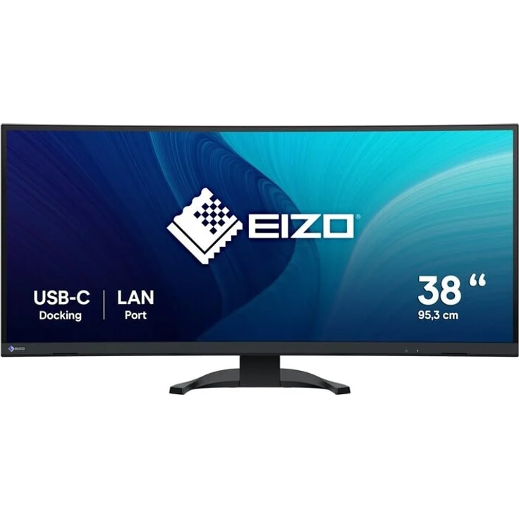 EIZO FlexScan EV3851X 37,5 Zoll Curved IPS Monitor, UW4K+, USB-C mit 94W, KVM-Switch, 24:10, ergonomisch – Bild 1