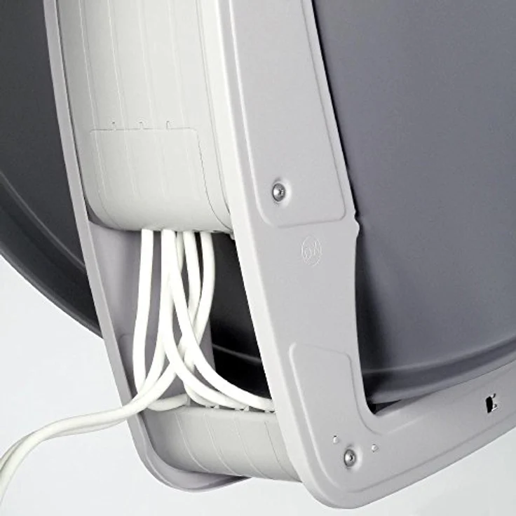 FUBA DAA 850 A ALU Anthrazit, Twin Monoblock Satellitenantenne mit 4x F-Stecker und 2x Wetterschutztülle – Bild 3