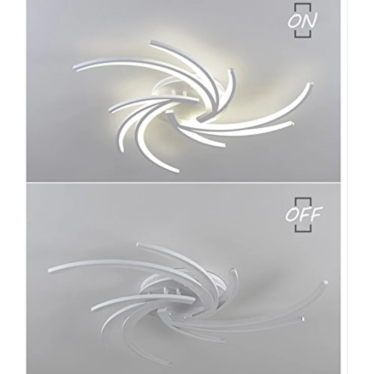 Eurotondisplay NEU 2042=3 LED Deckenleuchte Ø 87 cm, 72W mit Fernbedienung, dimmbar, Lichtfarbe einstellbar, weißer Metallrahmen, Energieeffizienzklasse: A+ – Bild 4