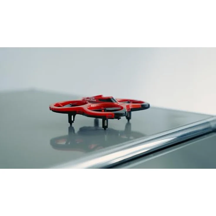 Tamiya Cyber Drone IR RTF, Flugfertige Kameradrohne mit 3,7V/600mAh Lipo Akku, rot – Bild 8