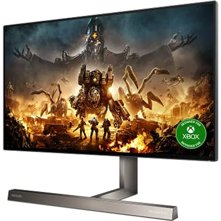 Philips 279M1RV - 27 Zoll UHD Gaming Monitor, HDR600, Ambiglow, FreeSync Premium Pro (3840x2160, 144 Hz, HDMI 2.1, Displayport 1.4, USB-C 3.2, USB Hub) schwarz – Bild 2