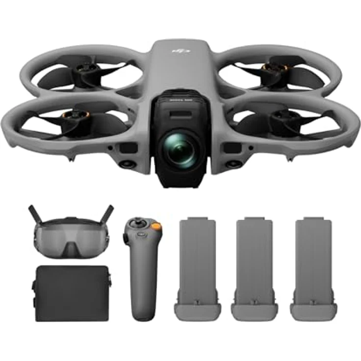 DJI Avata 360 Motion Fly More Combo, 360°-Drohne mit 1-Zoll-8K-Video, FPV Goggles N3 und RC Motion 3, integrierter Propellerschutz, 3 Akkus – Bild 1