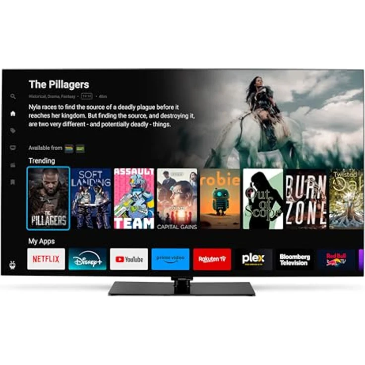 MEDION MD 865901, 65 Zoll OLED Fernseher mit Smart-TV, Dolby Vision HDR, Dolby Atmos, TiVo, Schwarz – Bild 1