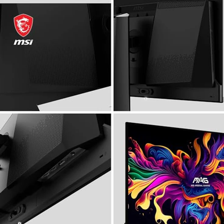 MSI MAG 271QPX QD-OLED 26.5 Zoll WQHD Gaming Monitor - Quantum Dot OLED Panel, 360Hz, DisplayHDR True Black 400, 99.1% DCI-P3 - Schwarz - Preisvergleich – Bild 4