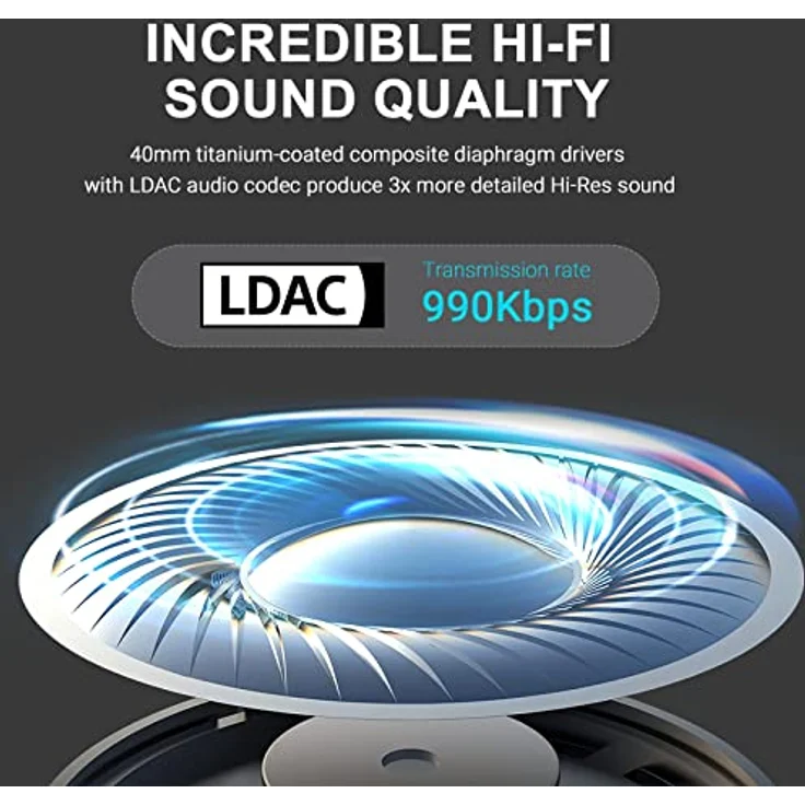 Edifier W820NB Plus, ANC (schwarz), Kabellose Kopfhörer mit 49 Stunden Akkulaufzeit – Bild 4