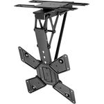 my wall Motorisierter TV Deckenhalter - HL48ML, Smart Home, Alexa und Google Home Kompatibel, Sprachsteuerung, TV Deckenhalterung elektrisch, Klappbar, Schwenkbar, Fernbedienung oder App Steuerung