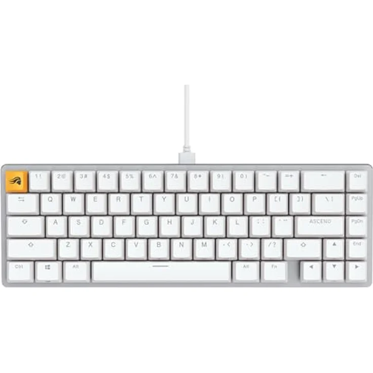 Glorious GMMK 2 Compact-Tastatur - Fox Switches, US-Layout QWERTY, weiß – Bild 3