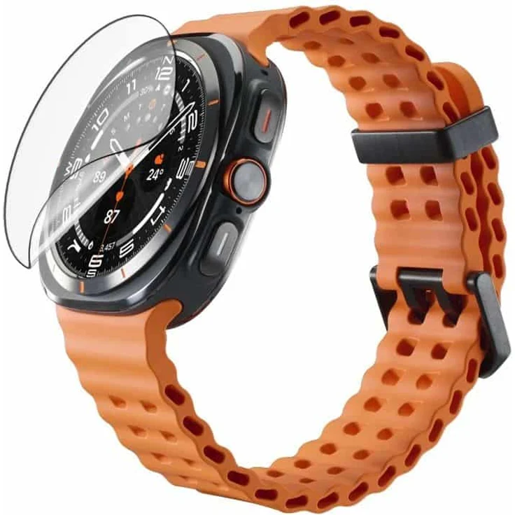 Hama Super Hybrid Displayschutz für Samsung Galaxy Watch Ultra (25), 47mm, mit Montagehilfe – Bild 1