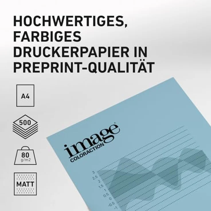Image Coloraction - farbiges Kopierpapier Iceberg-eisblau 80g-m² A4 - Paket zu 500 Blatt – Bild 3