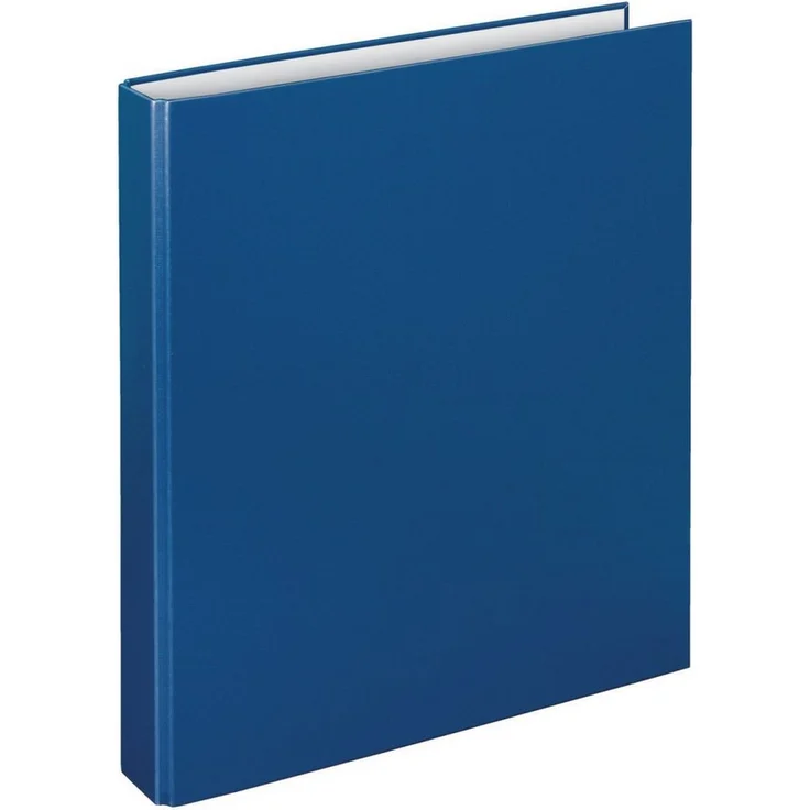 VELOFLEX Präsentationsordner Ringbuch Basic A4, 4-D-Ring-Mechanik mit 25mm Füllhöhe, PP kaschiert, blau – Bild 1