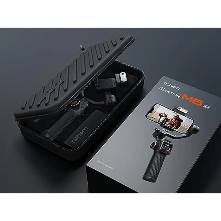 Hohem iSteady M6 Kit Premium Gimbal, 3-Achsen Smartphone-Stabilisator mit AI-Gesichtssensor und OLED-Bildschirm – Bild 7
