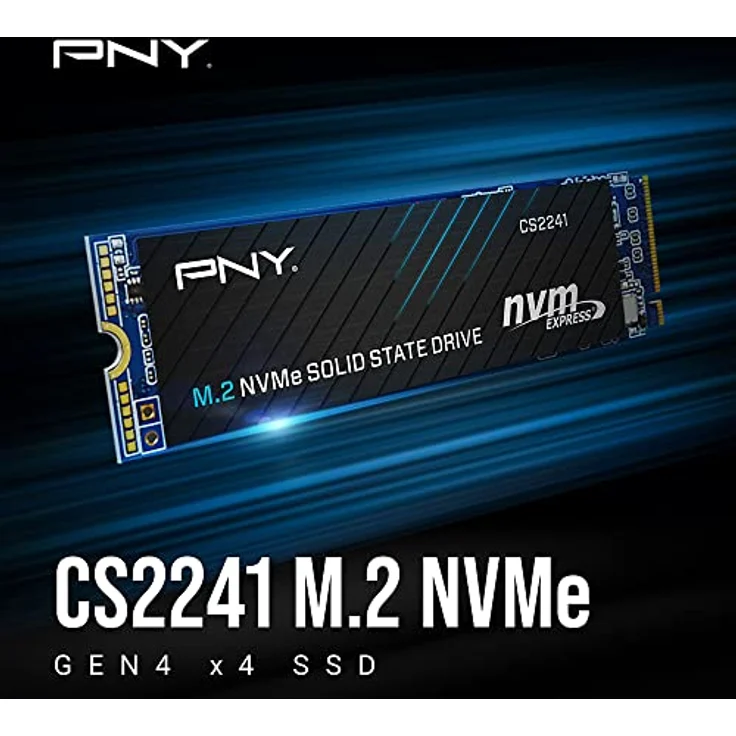 PNY CS2241 1 To NVMe Gen4 M.2 SSD (1000 GB, M.2 2280) mit 4700 MB/s Lesegeschwindigkeit und hoher Zuverlässigkeit – Bild 2