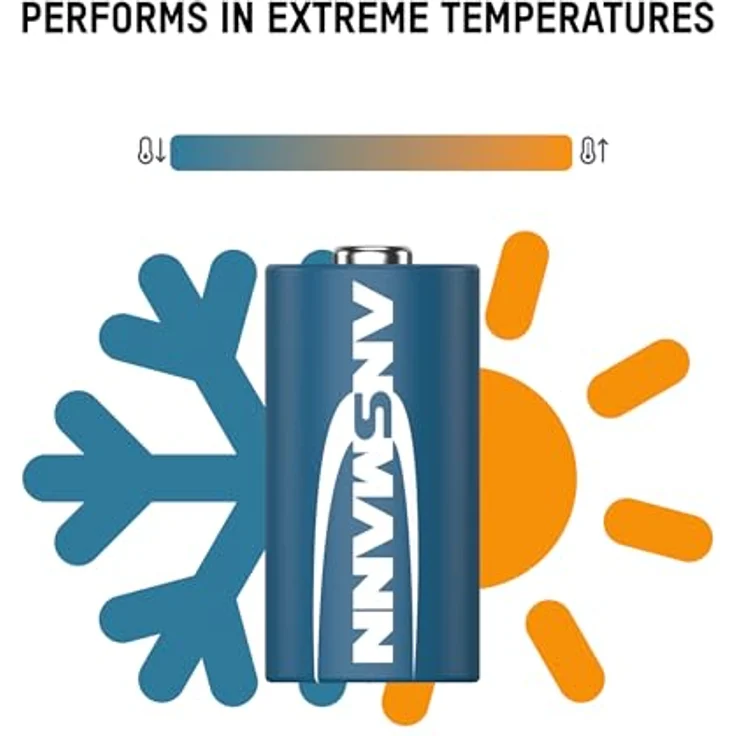 ANSMANN CR123A (3V) Lithium Batterie Fotobatterie (1er-Pack) für Garagentoröffner, Alarmanlage, Funkauslöser für Kamera, Messgeräte, Klingel usw. – Bild 3