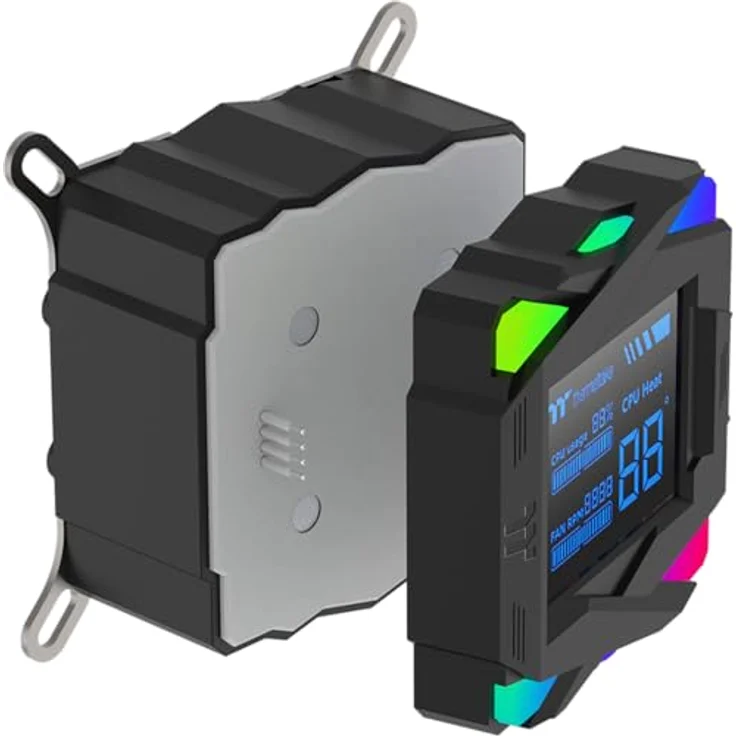 Thermaltake LA240-S ARGB, All-In-One Liquid Cooler mit 2,4-Zoll-LCD und RGB-Beleuchtung, Schwarz – Bild 5