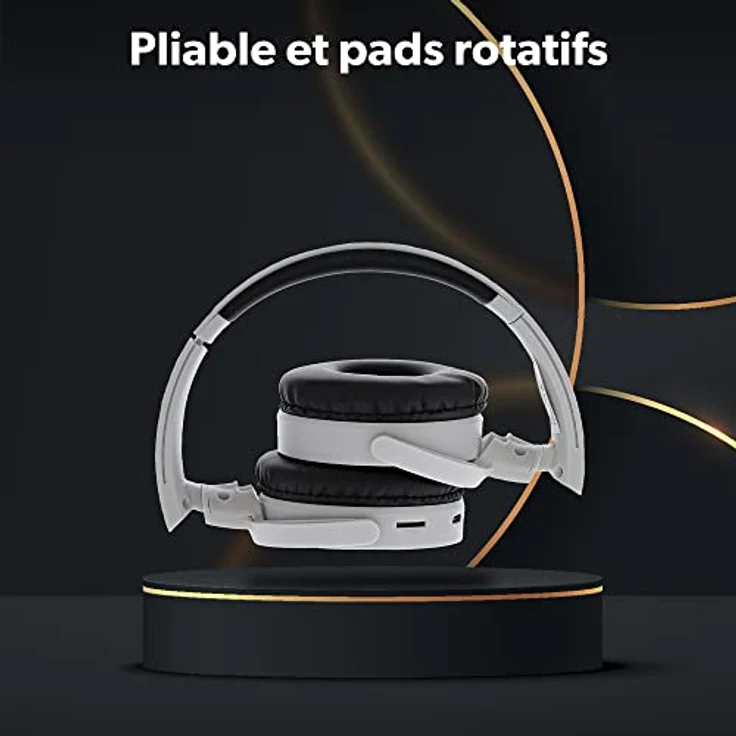 T'nB Kabelloser Bluetooth 5.0 Kopfhörer, Single 2, 8 Stunden Hörzeit, verstellbar, komfortabel, integriertes Mikrofon und Bedienelemente, für Sport und Training – Silber – Bild 5