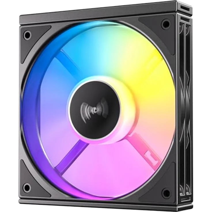 Antec Connect 120 Reverse ARGB PWM, set van 3 PC Lüfter mit Daisy-Chain-Design, 120 mm, Schwarz – Bild 3