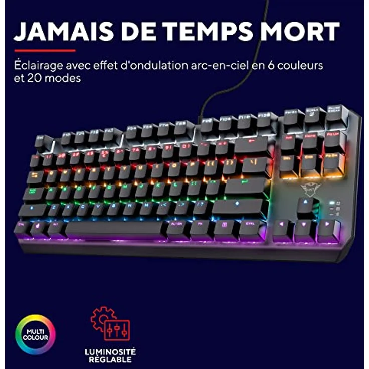 Trust Gaming GXT 834 Callaz TKL Mechanische Tastatur, Französisches AZERTY-Layout – Bild 4