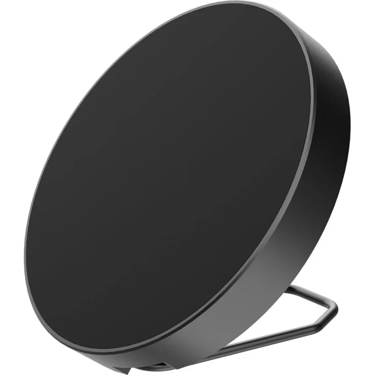 QUALO Recycling 15W Induktionsladegerät MS mit Ständer, schwarz, umweltfreundliches Design
