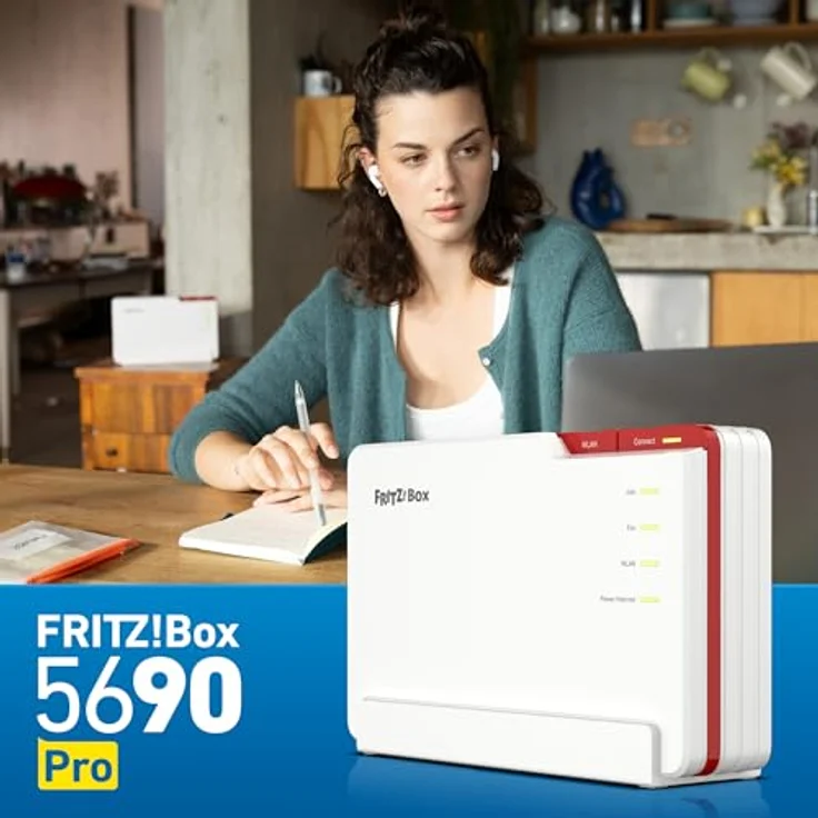 Fritz! Box 5690 Pro International, WLAN Router mit Wi-Fi 7, 2.4/5/6GHz, 18.5 GBit/s, Glasfaser und DSL kompatibel, Zigbee-Unterstützung, Gigabit-LAN, USB 3.1 – Bild 10