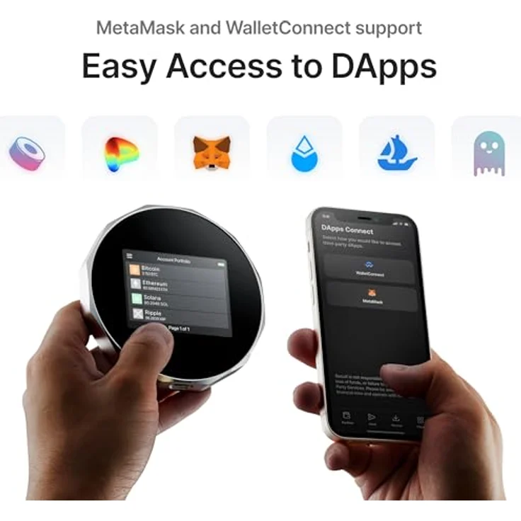 SecuX V20, Krypto Hardware Wallet mit Bluetooth und NFT Unterstützung, sicherer Schutz für Bitcoin, Ethereum, SOL, LTC, Doge, BNB und mehr – Bild 5