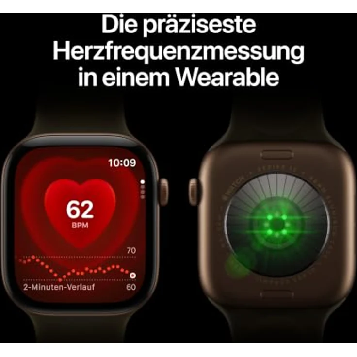 Apple Watch Series 12, 42mm Smartwatch mit lichtgold Aluminiumgehäuse, Sand Sport Band und Gesundheits-Tracker – Bild 3