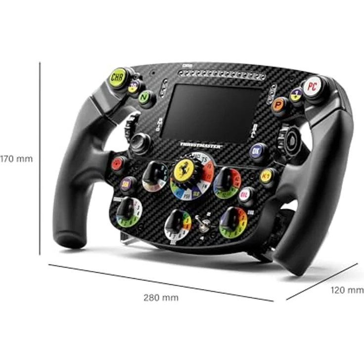 Thrustmaster Formula Wheel Add-On Ferrari SF-25 Edition, Formel-Lenkrad mit Quick-Release, 25 Eingabemöglichkeiten, Carbon-Frontplate, PS5- und PC-kompatibel - schwarz – Bild 7