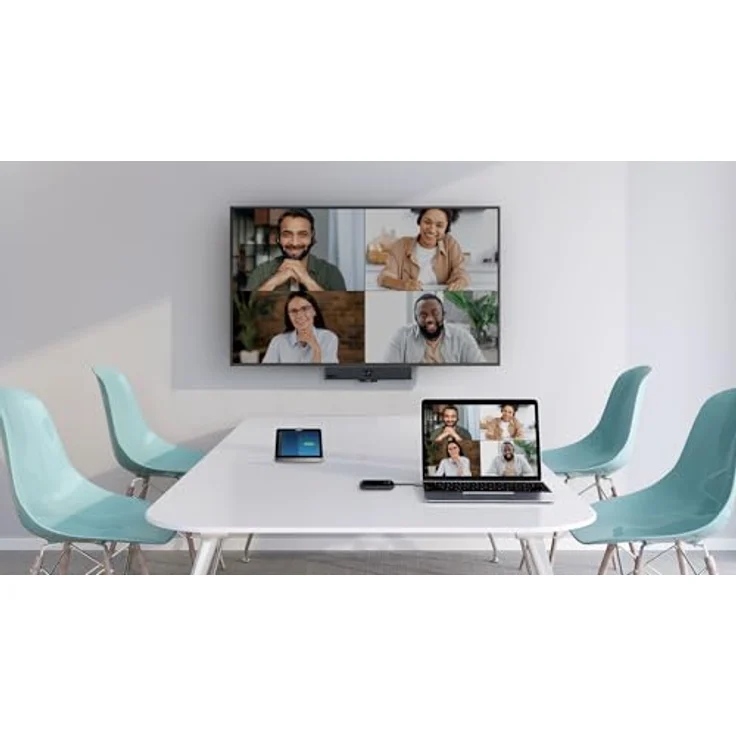 Yealink MeetingBar A10-025, All-in-One Videobar mit 4K Kamera und KI-Technologien, Schwarz – Bild 4