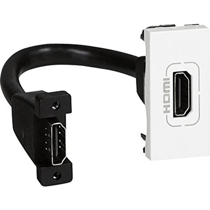 Legrand 78778 MSC HDMI-Dose mit 1m Kabel, hochwertige Materialien, langlebig, weiß – Bild 1