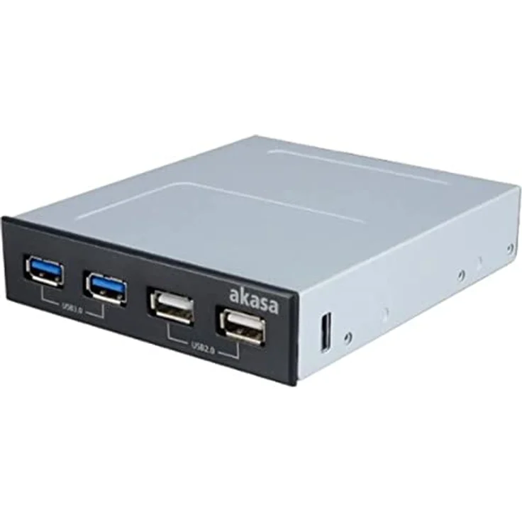 Akasa InterConnect S - Anschlüsse am vorderen Bedienfeld des Speicherschachts (AK-ICR-12V3) – Bild 2