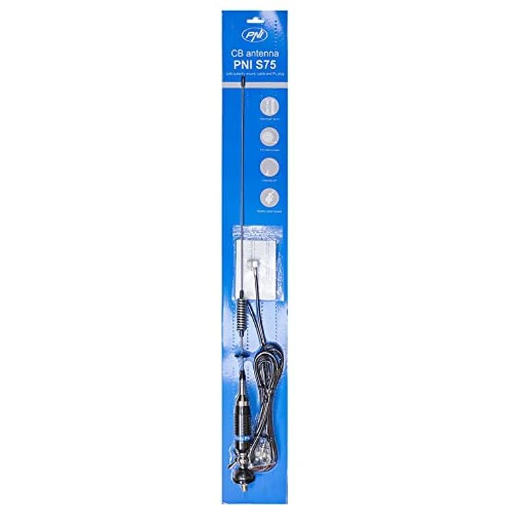PNI S75CAB Antenne CB S75 Schmetterling, inklusive 4m RG58 Kabel und Kabelhalterung – Bild 3
