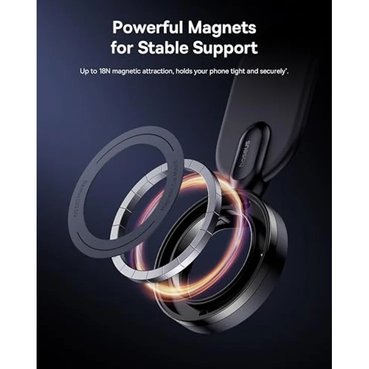 Baseus PrimeTrip Series C02, Magnetische Telefon Halterung für Smartphones, schwarz – Bild 3