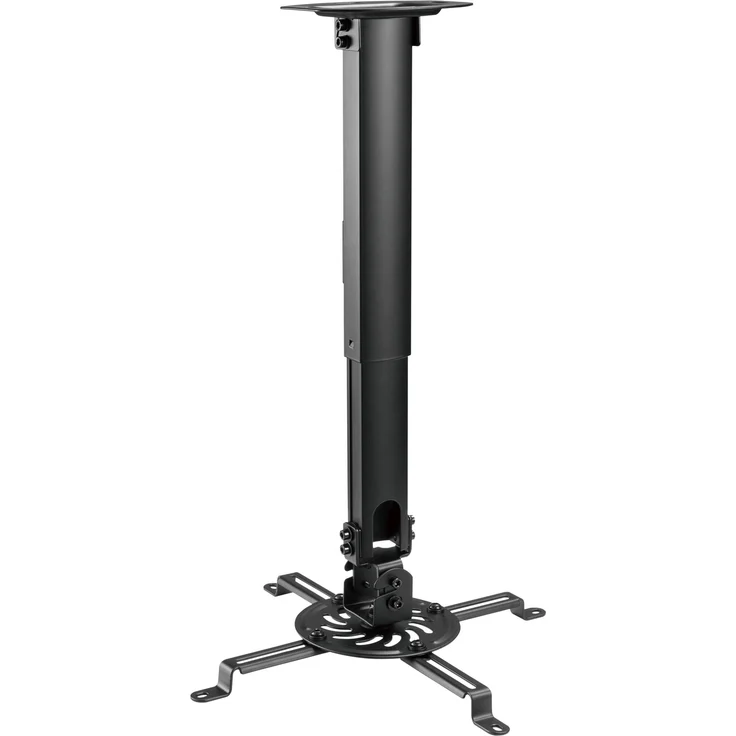 JTI GmbH Projektorhalterung Champion, Deckenhalterung mit verstellbarem Arm, 360° Drehung, für Projektoren bis 13,5 kg, Abstand 38-58 cm