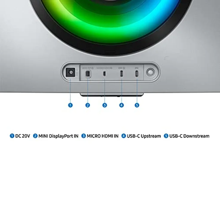 Samsung Odyssey OLED G8 Gaming Monitor S34BG850SU, 34 Zoll, OLED-Panel, UWQHD-Auflösung, FreeSync Premium, 0,03 ms (G/G) Reaktionszeit, Bildwiederholrate 175 Hz, Silber – Bild 5