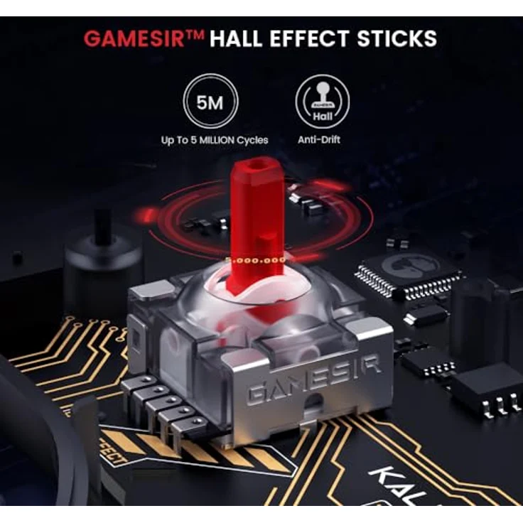 Gamesir Controller K1 kabelgebunden schwarz RGB XBOX, Gamepad mit Hall-Effekt-Technologie – Bild 3