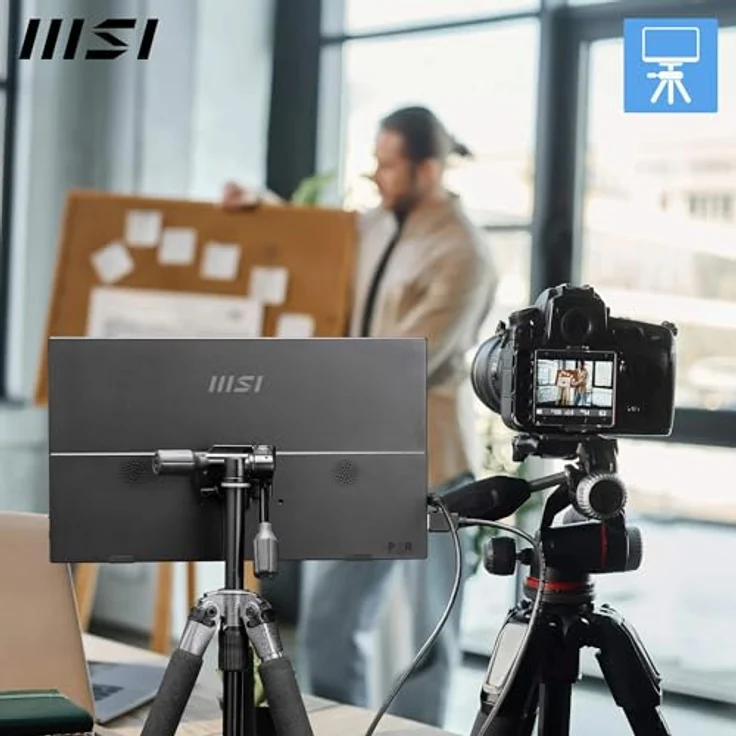 MSI Pro MP165DE E6, 15.6" Full HD Monitor mit IPS Panel, 60 Hz, 4 ms Reaktionszeit, neigbar, schwarz – Bild 5