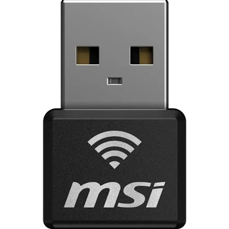 MSI AX1800 Nano WiFi USB-Adapter - Dual-Band 2.4G/5G WLAN Empfänger-Adapter für PC/Laptop, Reisegröße, unterstützt Windows 11,10