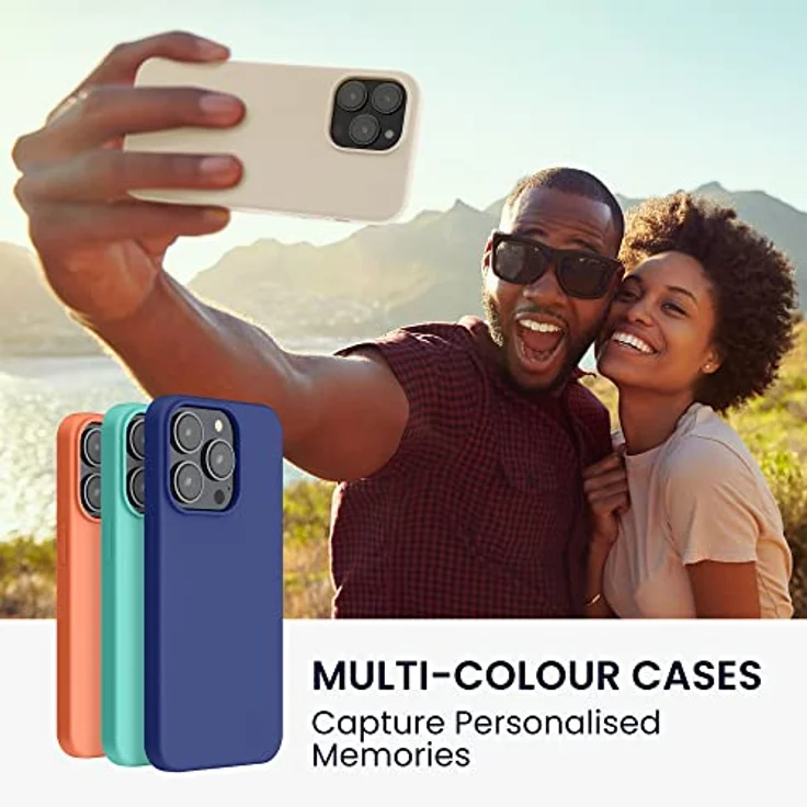 kwmobile Handyhülle für iPhone 14 Pro Max, Silikon Case in Creme, kabelloses Laden, Anti-Rutsch, stoßfest – Bild 3