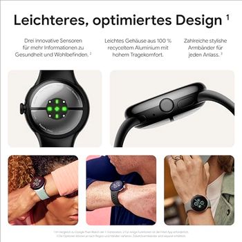 Google Pixel Watch 2 (WLAN), Matte Black/Obsidian: Tests, Infos  