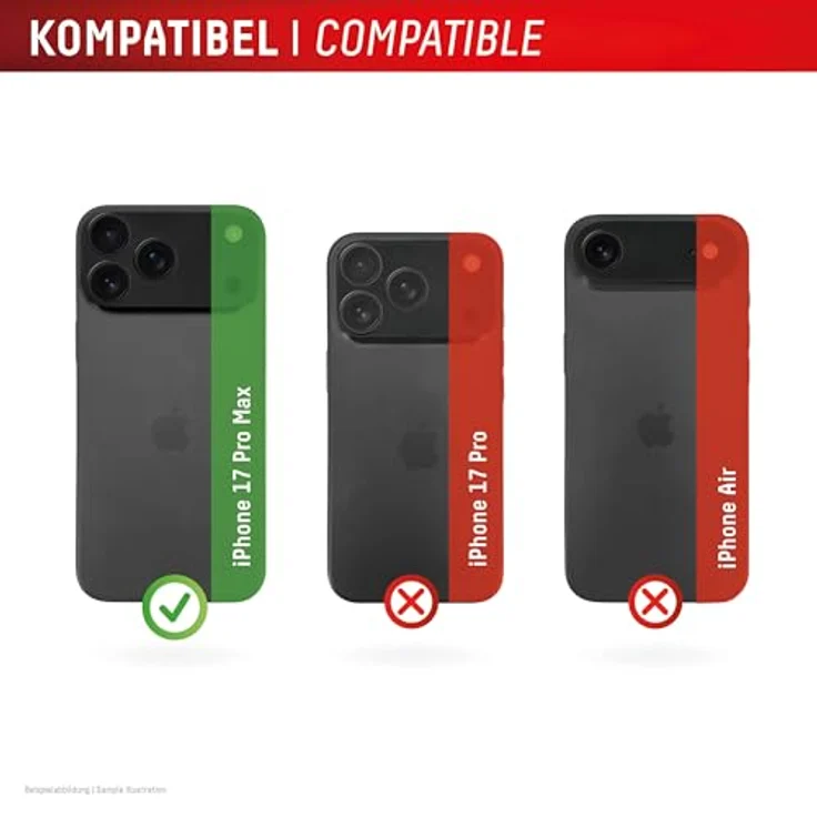 Displex Full Cover Camera Lens Glass für iPhone 17 Pro Max, 10H Schutzglas, Quick Mount, 2er Set, hohe Transparenz – Bild 3