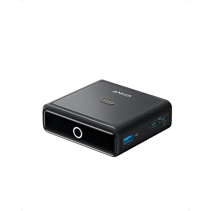 Anker Ladestation für Anker Prime Powerbank, 100W Schnellladeleistung mit 4 Anschlüssen, für MacBook Pro/Air-Serie, iPhone 14/13-Serie, Galaxy, Pixel, AirPods und mehr (Powerbank separat erhältlich)