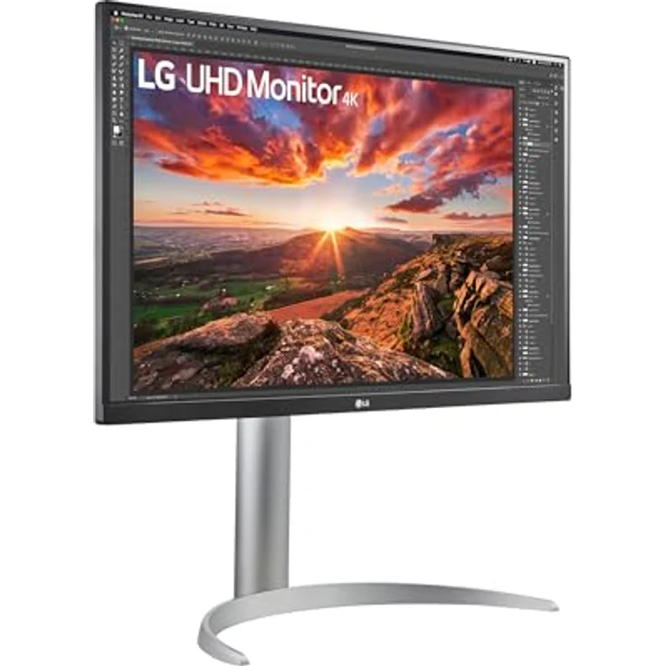 LG 27 Zoll Ultra UHD 4K Monitor 27UP850K-W.AEU - Weiß & Schwarz, Super Resolution, HDR10, AMD FreeSync – Bild 4