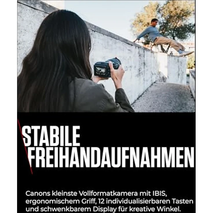 Canon EOS R6 V, Spiegellose Vollformatkamera mit 7K RAW Video, Bildstabilisator & Open Gate Recording für Vlogger, kompakt für Reisen, kompatibel mit RF-Objektiven – Bild 5