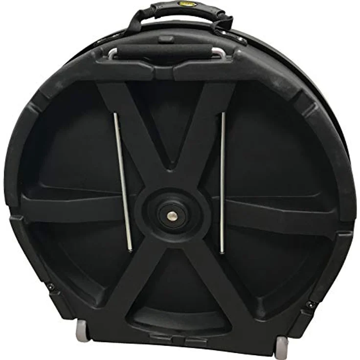 Hardcase HN12CYM24, 24 Zoll Koffer für 12 Becken, robuster Transport mit Teleskopgriff, Schwarz – Bild 2