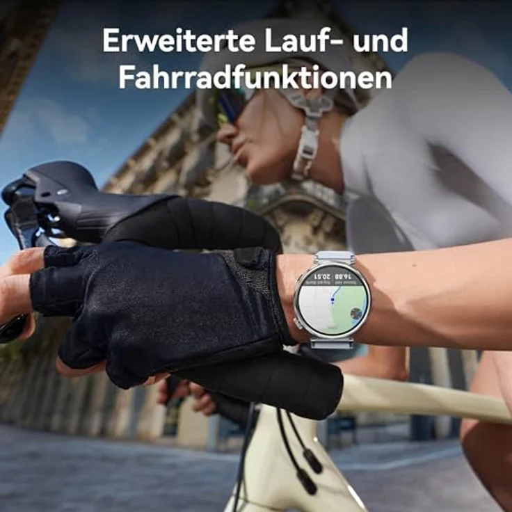 HUAWEI Watch GT 5 46 mm Smartwatch, Kunstvolles Design, Erweiterte Lauf- und Fahrradfunktionen, Gesundheitsmonitoring, Bis zu 14 Tage Akkulaufzeit, Blau – Bild 4