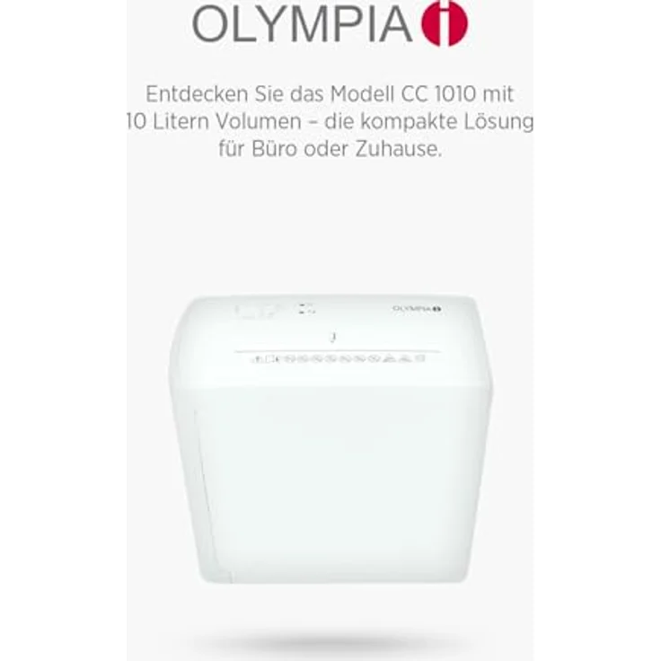 Olympia MC 2508 S, Aktenvernichter mit Mikroschnitt, 25 Liter Auffangvolumen, leise (45 dB) in weiß – Bild 8