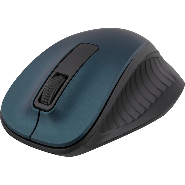 Deltaco Wireless Optical Mouse, Kabellose Maus mit 1200 DPI, Blau und Schwarz, Ergonomisches Design, 10m Reichweite