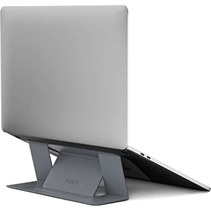 MOFT Unsichtbarer Schlanker Laptop Ständer, Selbstklebend und Faltbar Stand, Höhenverstellbar Notebook Halterung für Schreibtisch, Halter Kompatibel mit MacBook Pro Air PC bis zu 15,6 Zoll