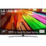 LG 86UT81006LA TV 86" UHD Fernseher (α5 Gen7 4K AI-Prozessor, HDR10, bis zu 60Hz) [Modelljahr 2024], Schwarz