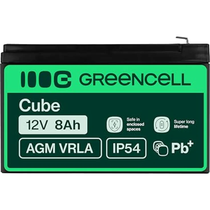 Green Cell® AGM 12V 8Ah Vlies Batterie, VRLA Bleiakku für Notstromversorgung, Zyklenfest und Wartungsfrei – Bild 3