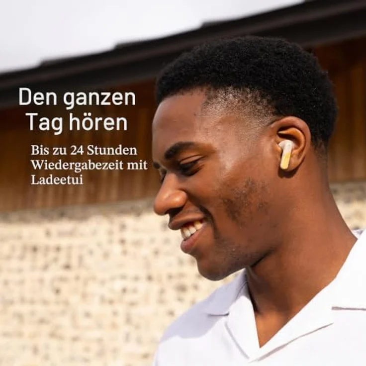 House of Marley Trenchtown, kabellose In-Ear-Kopfhörer mit ANC, bis zu 24 Std. Akkulaufzeit, beige – Bild 7